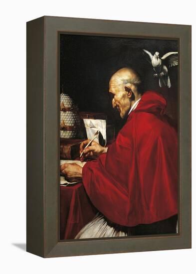 Portrait of Pope Gregory the Great-null-Framed Premier Image Canvas