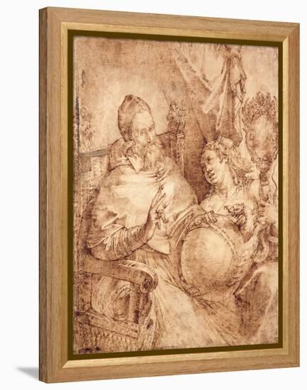 Portrait of Pope Gregory Xiii, Three-Quarter Length, Seated in an Armchair-Bartolomeo Passarotti-Framed Premier Image Canvas