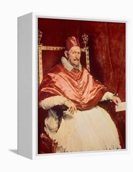Portrait of Pope Innocent X (1574-1655), 1650-Diego Velazquez-Framed Premier Image Canvas