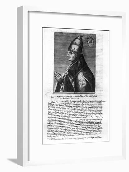 Portrait of Pope John XXII (1244-1334)-null-Framed Giclee Print