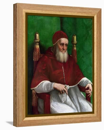 Portrait of Pope Julius II, 1511-Raphael-Framed Premier Image Canvas