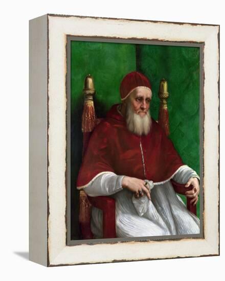 Portrait of Pope Julius II, 1511-Raphael-Framed Premier Image Canvas