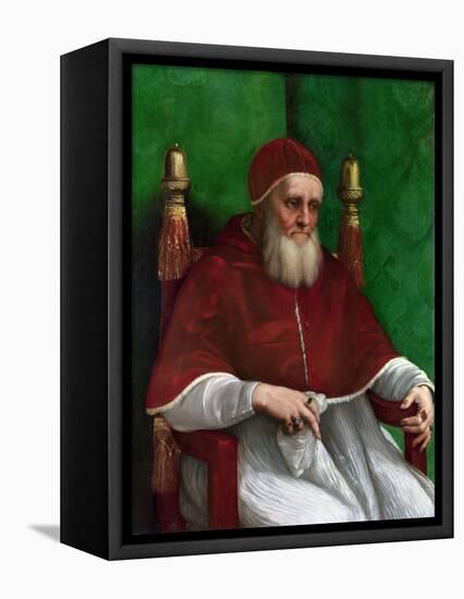 Portrait of Pope Julius II, 1511-Raphael-Framed Premier Image Canvas