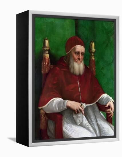 Portrait of Pope Julius II, 1511-Raphael-Framed Premier Image Canvas