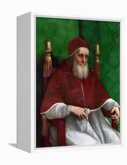 Portrait of Pope Julius II, 1511-Raphael-Framed Premier Image Canvas