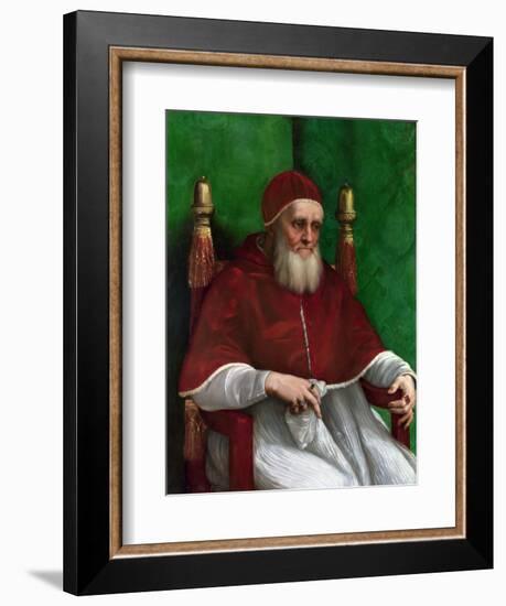 Portrait of Pope Julius II, 1511-Raphael-Framed Giclee Print