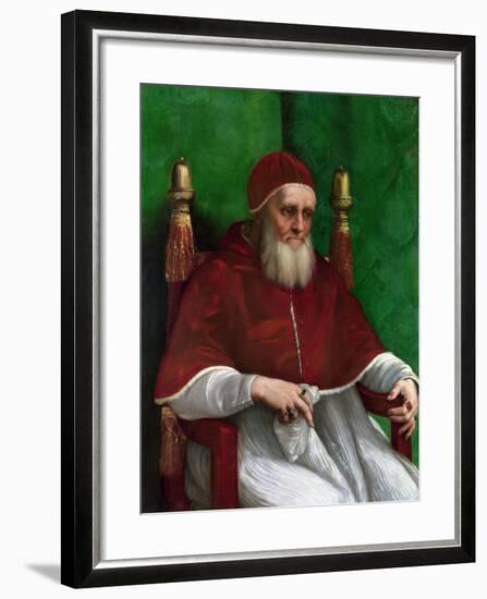 Portrait of Pope Julius II, 1511-Raphael-Framed Giclee Print