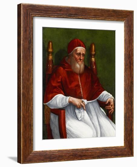 Portrait of Pope Julius II-Raphael-Framed Giclee Print