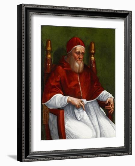 Portrait of Pope Julius II-Raphael-Framed Giclee Print