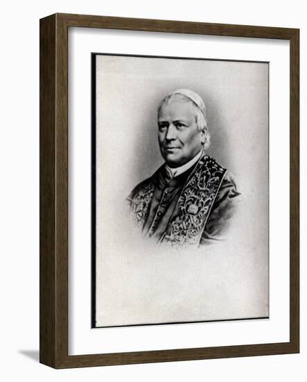Portrait of Pope Pius IX (Pie IX) (1792-1878)-French Photographer-Framed Giclee Print