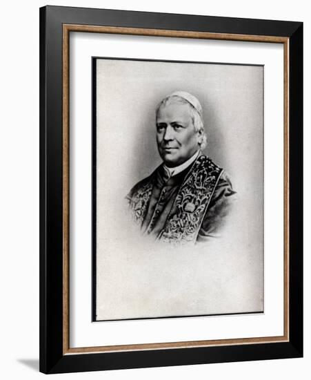 Portrait of Pope Pius IX (Pie IX) (1792-1878)-French Photographer-Framed Giclee Print