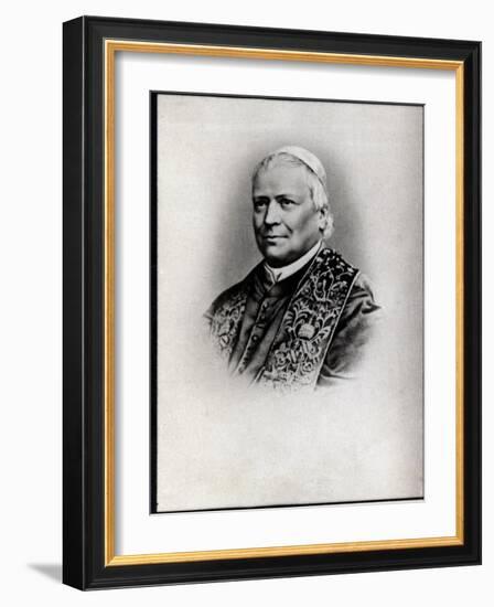 Portrait of Pope Pius IX (Pie IX) (1792-1878)-French Photographer-Framed Giclee Print