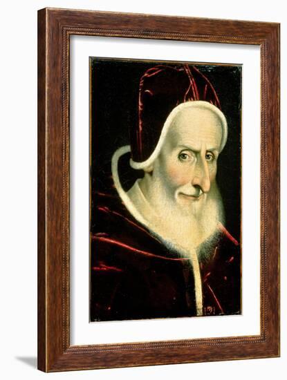 Portrait of Pope Pius V (Michele Ghislieri) (1504-72) 1576-80-Scipione Pulzone-Framed Giclee Print