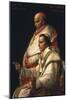 Portrait of Pope Pius VII and Cardinal Caprara, C.1805 (Oil on Panel)-Jacques Louis David-Mounted Giclee Print