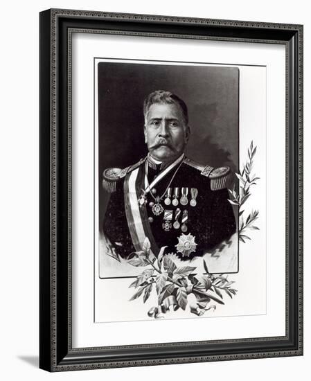 Portrait of Porfirio Diaz-null-Framed Giclee Print