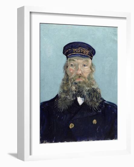 Portrait of Postman Roulin, 1888-Vincent van Gogh-Framed Giclee Print