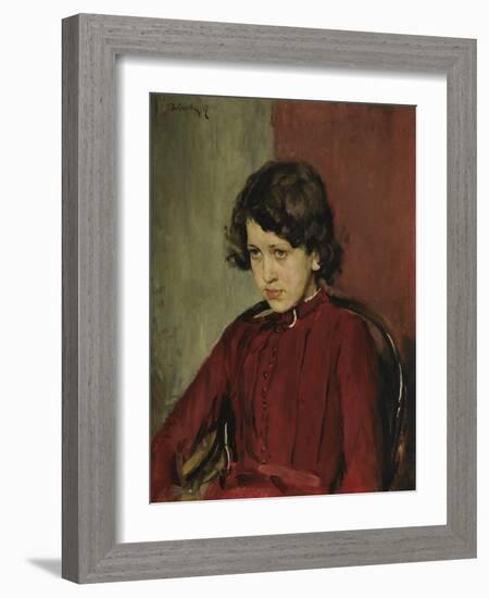 Portrait of Praskovia Anatolievna Mamontova, 1887-Valentin Alexandrovich Serov-Framed Giclee Print