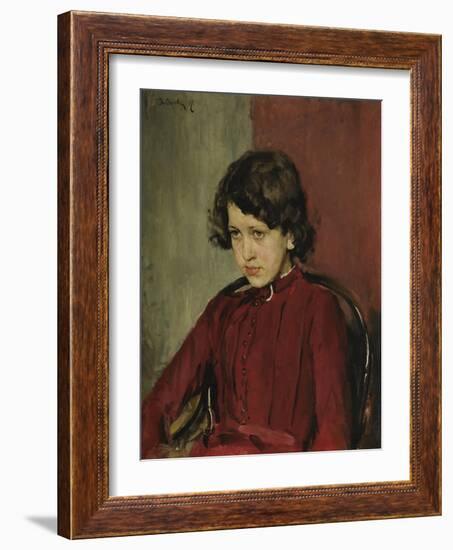 Portrait of Praskovia Anatolievna Mamontova, 1887-Valentin Alexandrovich Serov-Framed Giclee Print