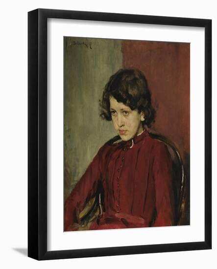 Portrait of Praskovia Anatolievna Mamontova, 1887-Valentin Alexandrovich Serov-Framed Giclee Print