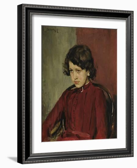 Portrait of Praskovia Anatolievna Mamontova, 1887-Valentin Alexandrovich Serov-Framed Giclee Print