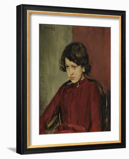 Portrait of Praskovia Anatolievna Mamontova, 1887-Valentin Alexandrovich Serov-Framed Giclee Print