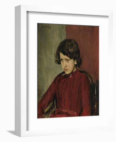 Portrait of Praskovia Anatolievna Mamontova, 1887-Valentin Alexandrovich Serov-Framed Giclee Print