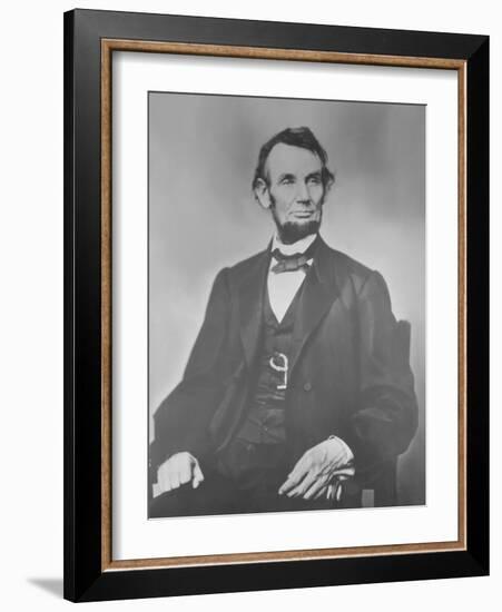 Portrait of President Abraham Lincoln-Stocktrek Images-Framed Photographic Print