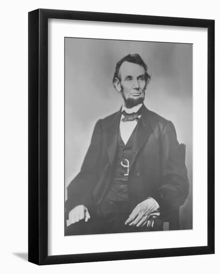 Portrait of President Abraham Lincoln-Stocktrek Images-Framed Photographic Print