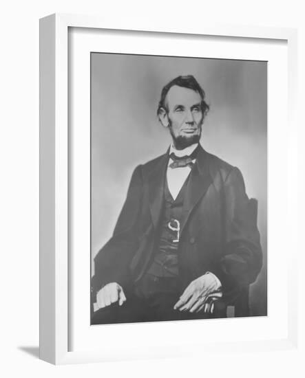 Portrait of President Abraham Lincoln-Stocktrek Images-Framed Photographic Print
