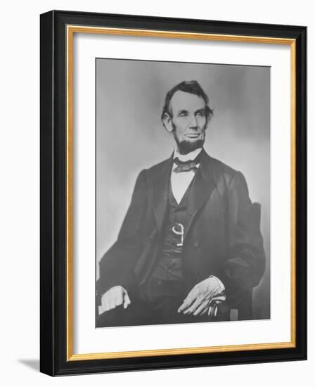 Portrait of President Abraham Lincoln-Stocktrek Images-Framed Photographic Print