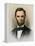 Portrait of President Abraham Lincoln-null-Framed Premier Image Canvas