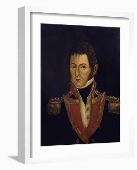 Portrait of President Antonio Villavicencio-null-Framed Giclee Print