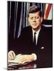 Portrait of President John F. Kennedy, from the TV Show, "JFK Assassination as It Happened"-Alfred Eisenstaedt-Mounted Photographic Print