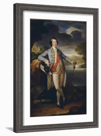 Portrait of Prince Alexander Kurakin (1752-181), C. 1780-Richard Brompton-Framed Giclee Print