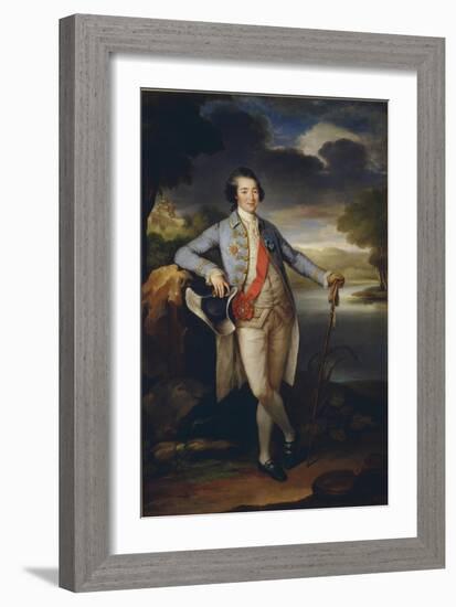 Portrait of Prince Alexander Kurakin (1752-181), C. 1780-Richard Brompton-Framed Giclee Print