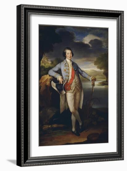 Portrait of Prince Alexander Kurakin (1752-181), C. 1780-Richard Brompton-Framed Giclee Print