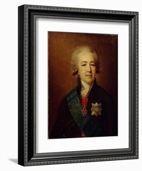 Portrait of Prince Alexander Kurakin (1752-181)-Johann-Baptist Lampi the Younger-Framed Giclee Print