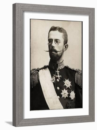 Portrait of Prince Gustaf of Sweden (1858-1950)-French Photographer-Framed Giclee Print