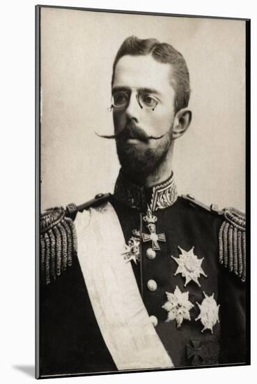 Portrait of Prince Gustaf of Sweden (1858-1950)-French Photographer-Mounted Giclee Print