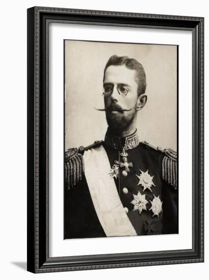 Portrait of Prince Gustaf of Sweden (1858-1950)-French Photographer-Framed Giclee Print