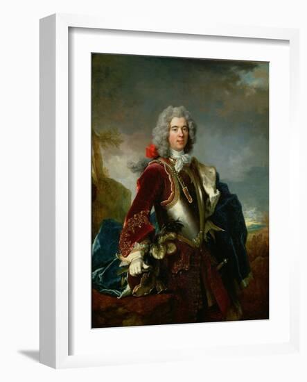 Portrait of Prince Jacques 1er Grimaldi 1689 - 1751-Nicolas de Largilliere-Framed Giclee Print