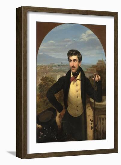 Portrait of Prince Mikhail Alexandrovich Galitzine (1804-1860), 1833-Orest Adamovich Kiprensky-Framed Giclee Print