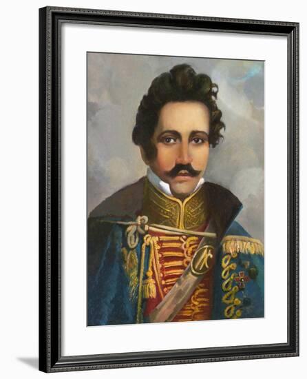 Portrait of Prince Nikolay Borisovich Galitzin (1794-186)-null-Framed Giclee Print