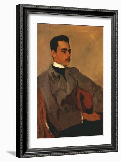 Portrait of Prince Nikolay Yusupov, Count Sumarokov-Elston (1883-190), 1903-Valentin Alexandrovich Serov-Framed Giclee Print