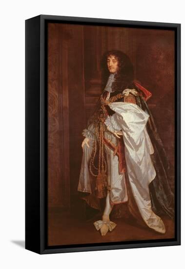 Portrait of Prince Rupert (1619-1682) in Garter Robes-Sir Peter Lely-Framed Premier Image Canvas