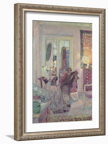 Portrait of Princess Bibesco, C.1920-Edouard Vuillard-Framed Giclee Print