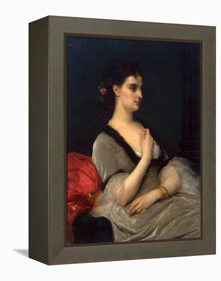 Portrait of Princess Elizabeth Vorontsova-Dashkova, 1873-Alexandre Cabanel-Framed Premier Image Canvas
