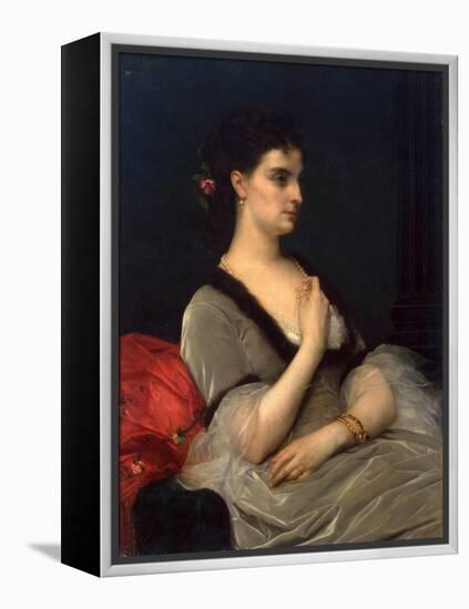 Portrait of Princess Elizabeth Vorontsova-Dashkova, 1873-Alexandre Cabanel-Framed Premier Image Canvas