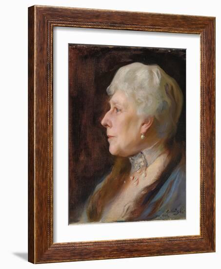 Portrait of Princess Henry of Battenberg (Princess Beatrice of Great Britain), 1926-Philip Alexius De Laszlo-Framed Giclee Print