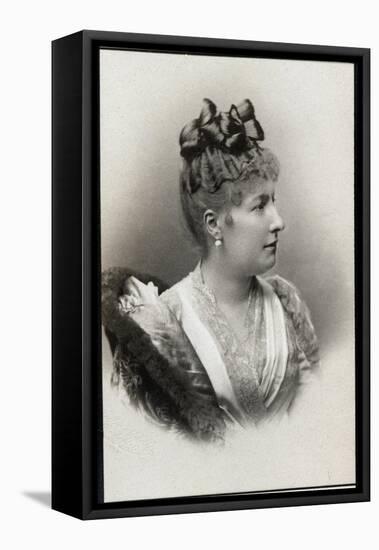 Portrait of Princess Louise Marie of Belgium (1858-1924)-French Photographer-Framed Premier Image Canvas